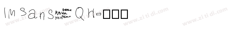 IMSans QH字体转换